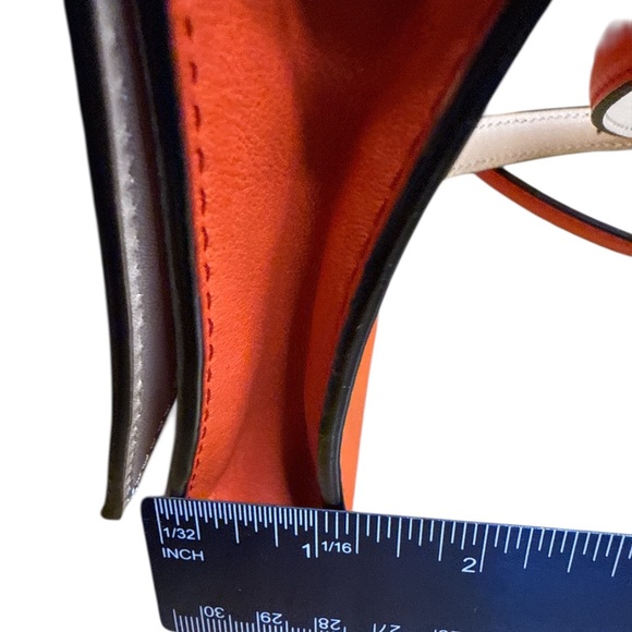 Kate Spade EUC Bright Orange Leather Shoulder Bag - Picture 5 of 6